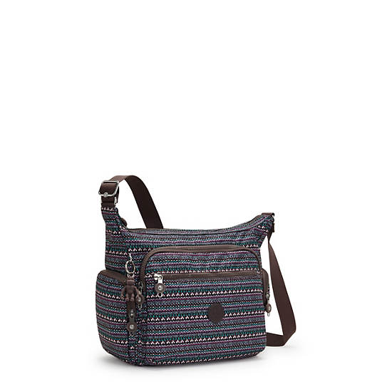 Kipling Gabbie Printed Çapraz Askılı Çanta Taupe | TR 2053NW